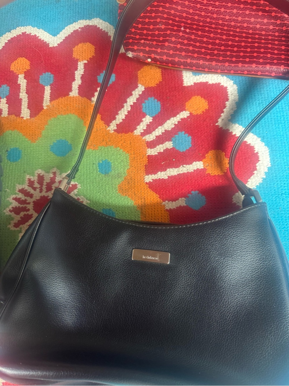 Black Leather Shoulder Bag